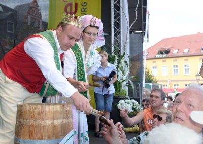 Gurkenverkostung auf dem Spreewälder Gurkentag