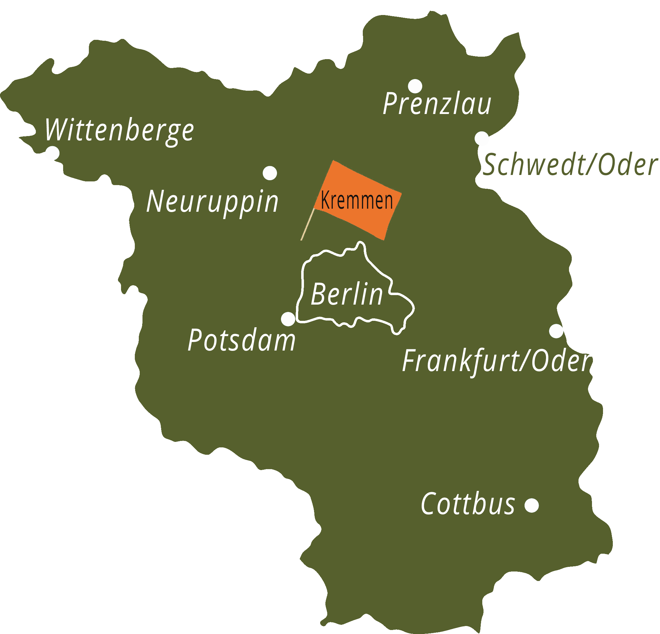 Karte, Standort, 17. Brandenburger Dorf und Erntefest in Wulkow
